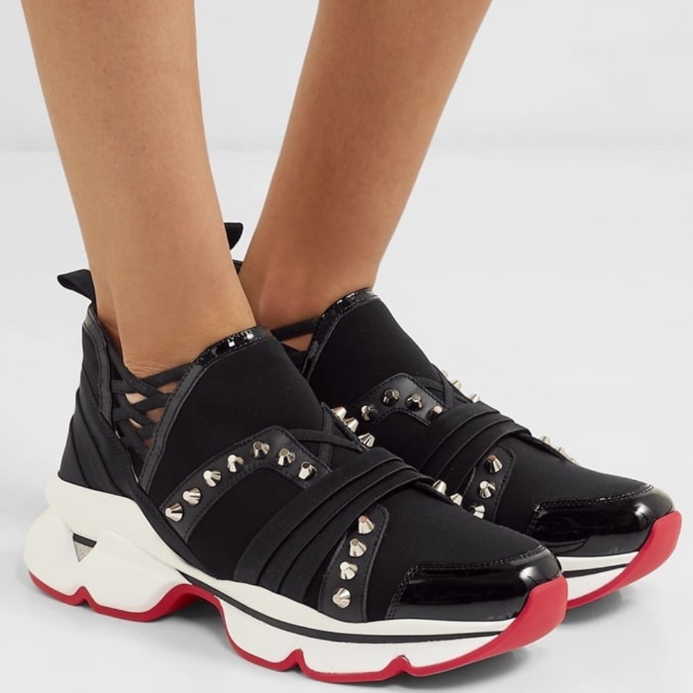 Christian Louboutin
Women's 123 Run Studded Neoprene Sneakers